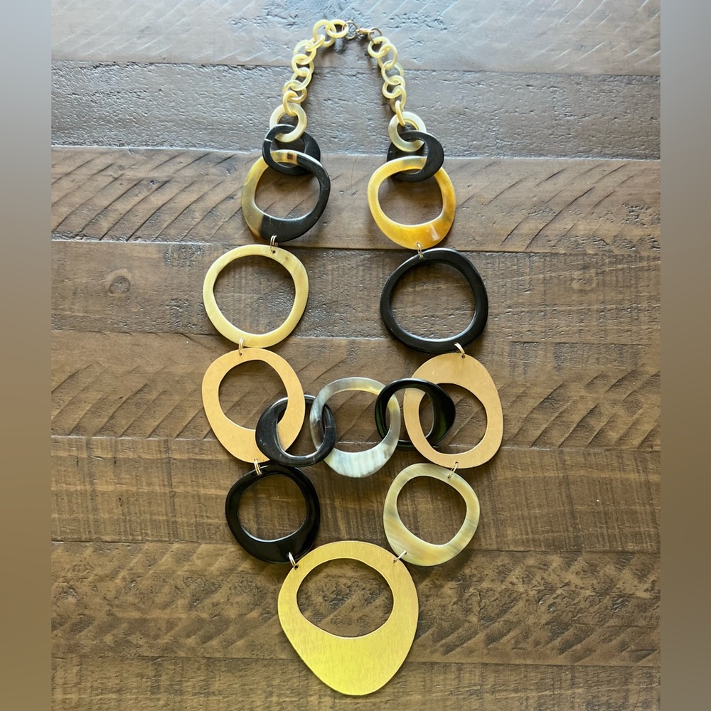 Gold&Black Geometric Necklace
